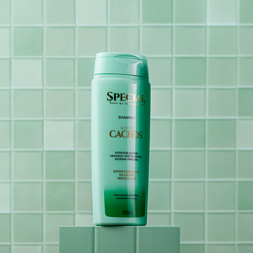 Kit Super Cachos Special by Fattore Shampoo 250ml + Condicionador 175ml – Definição e Controle do Frizz