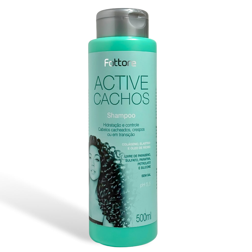 Fattore Kit Active Cachos - Definição e Hidratação Sem Frizz (5 Itens)