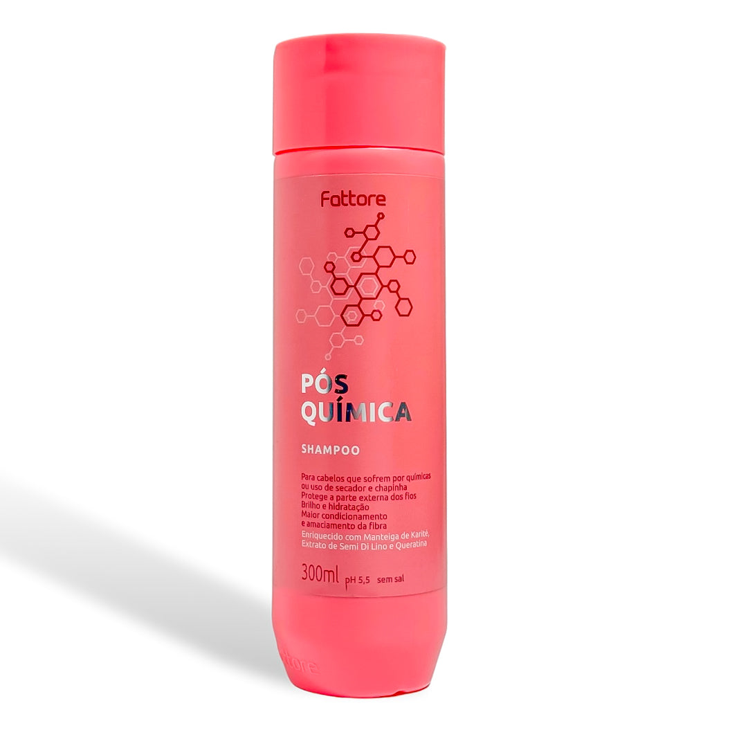 Fattore Shampoo Pós Química 300ml – Manutenção dos Fios