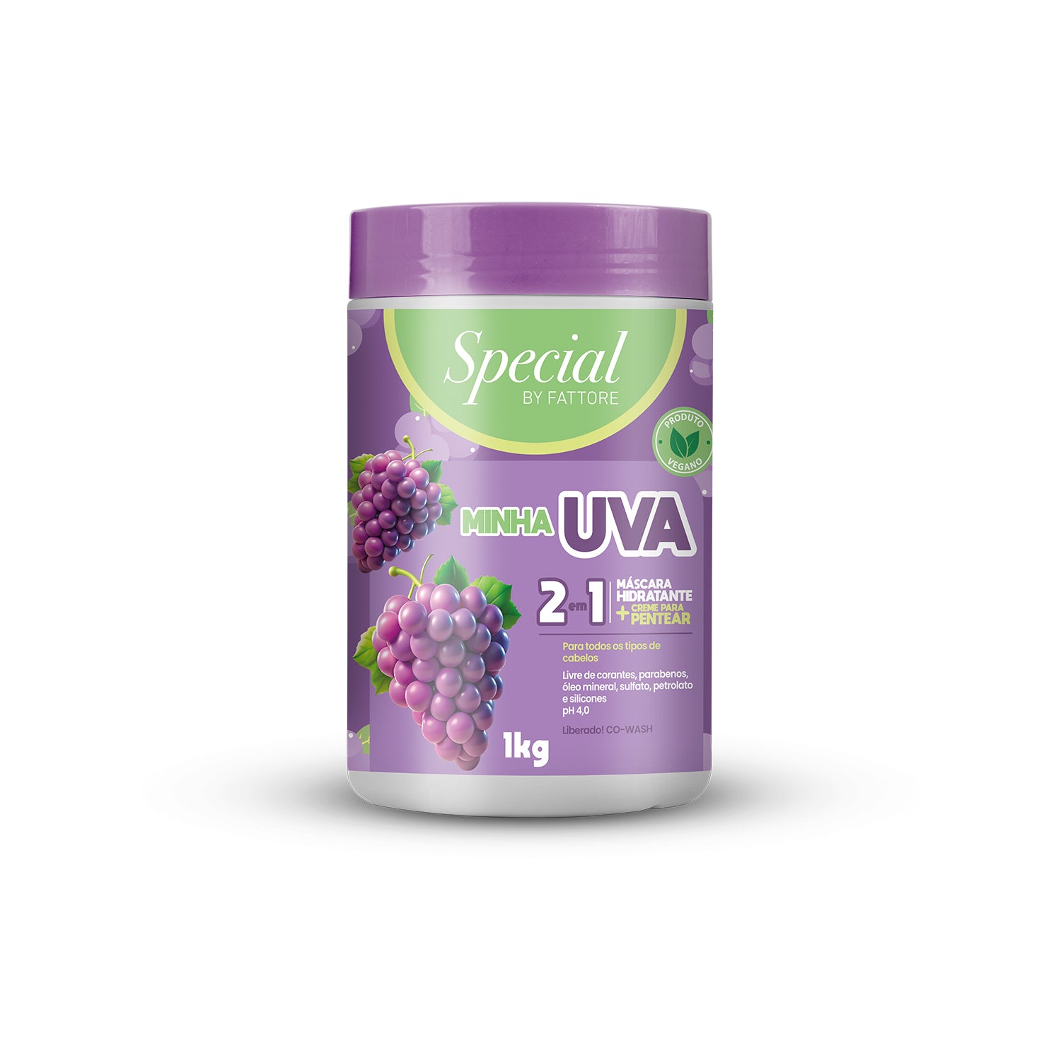 Special by Fattore Máscara 2 em 1 Uva 1KG – Hidratação e Brilho