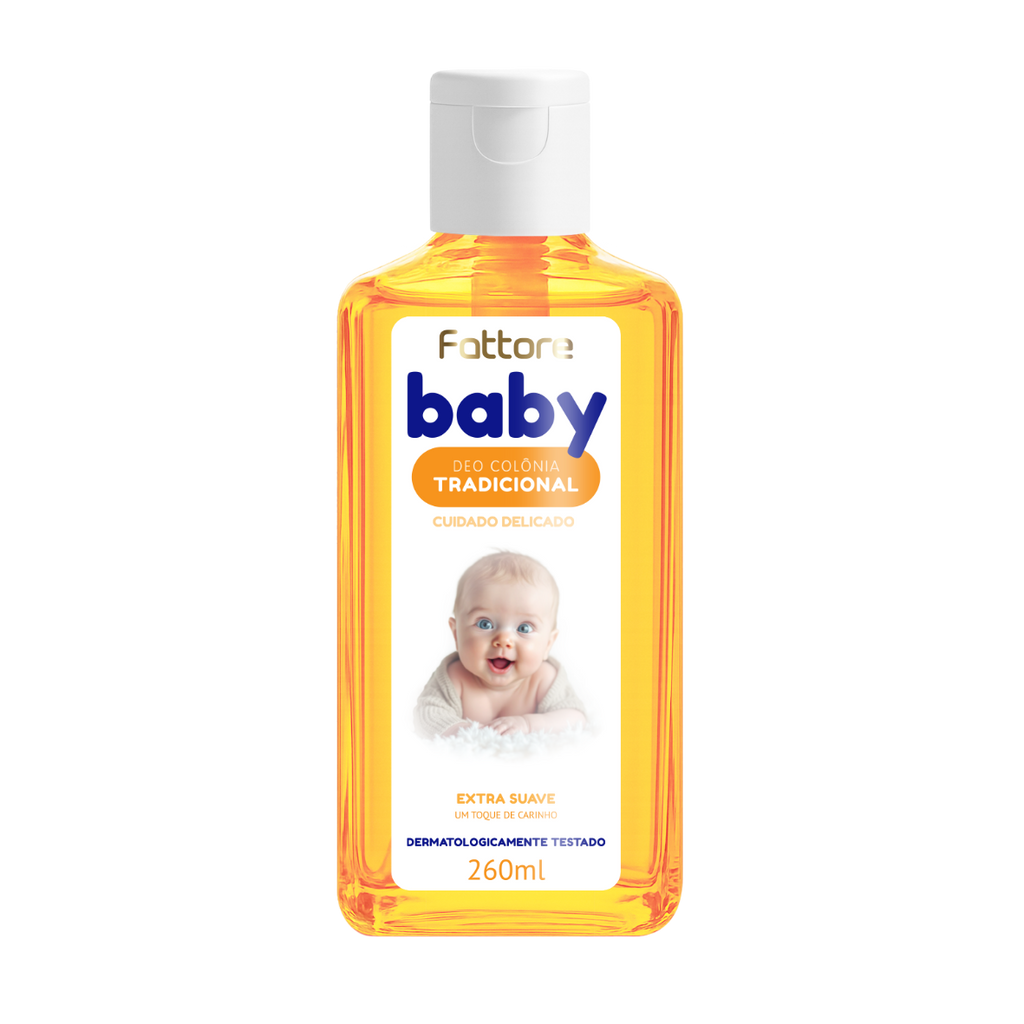 Fattore Deo Colônia Infantil Baby Extra Suave Tradicional – 260ml