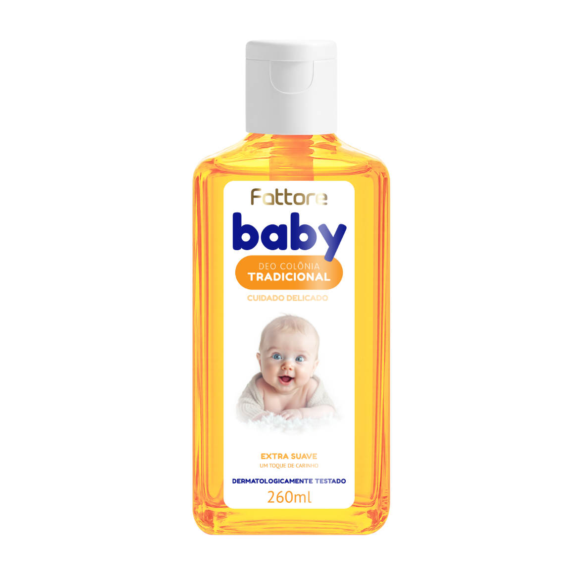 Fattore Deo Colônia Infantil Baby Extra Suave Tradicional – 260ml
