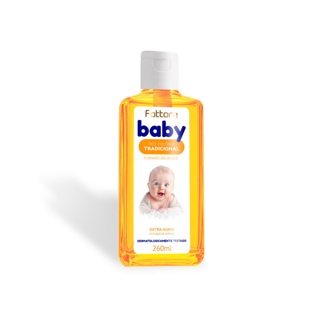 Fattore Deo Colônia Infantil Baby Extra Suave Tradicional – 260ml