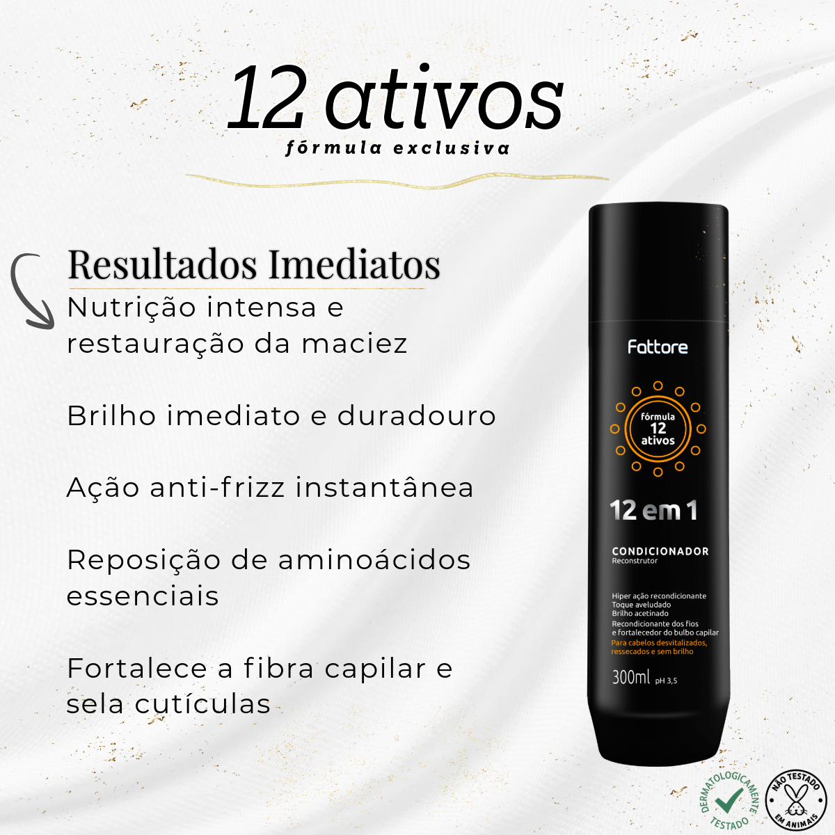 Fattore Condicionador 12 em 1 Reconstrução Profunda – 300ml