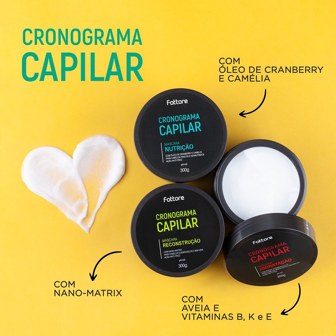 Fattore Máscara Cronograma Capilar Hidratação – 300g