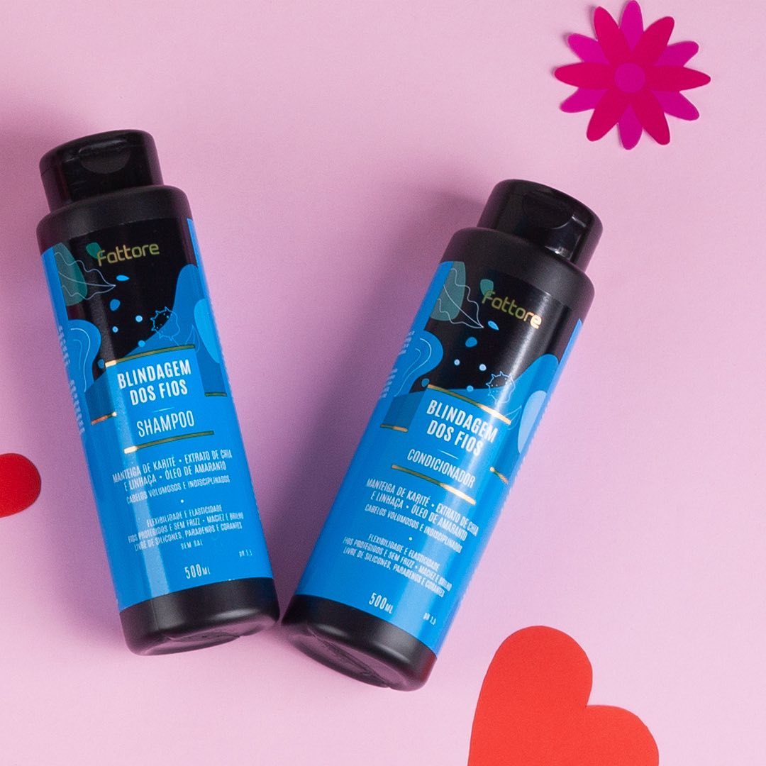 Fattore Kit Blindagem dos Fios Shampoo + Condicionador Antifrizz – 500ml