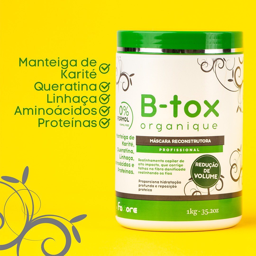 Fattore Máscara Botox Capilar Organique Profissional  – 1KG