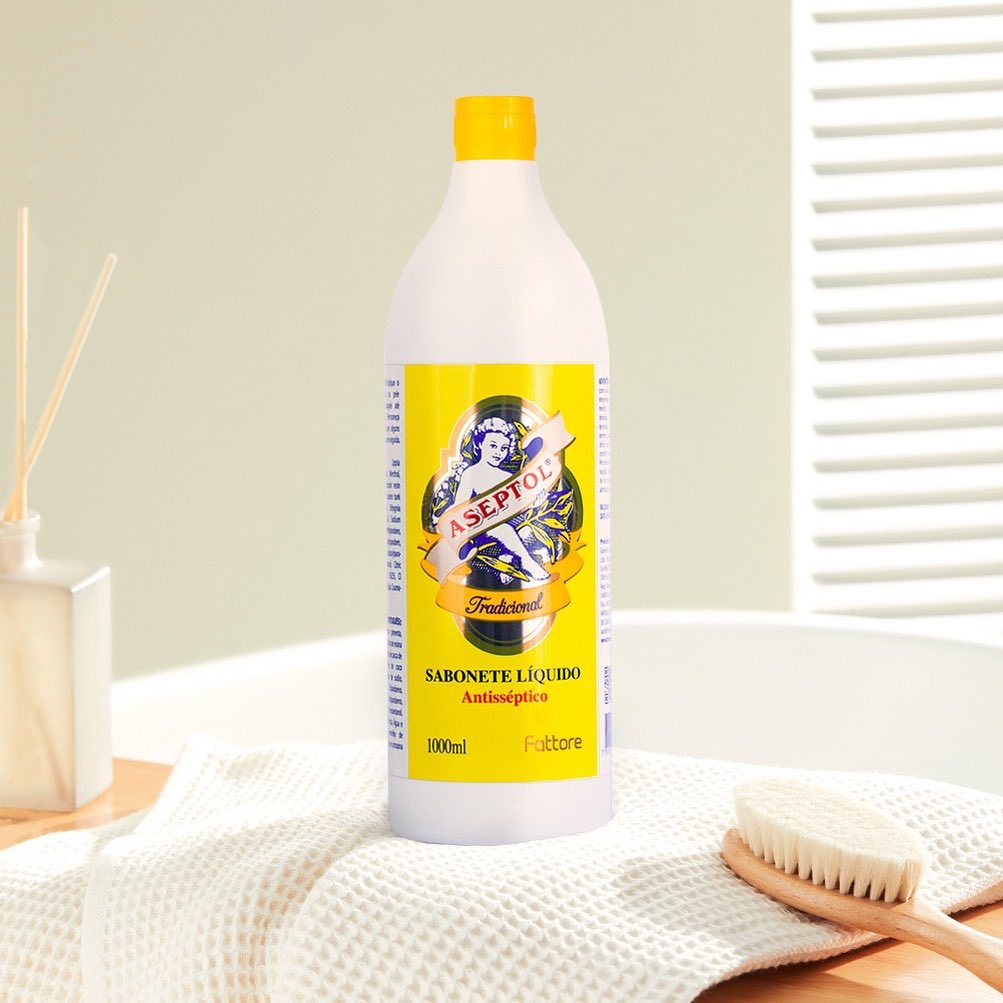 Aseptol Sabonete Antisséptico Tradicional 1 Litro