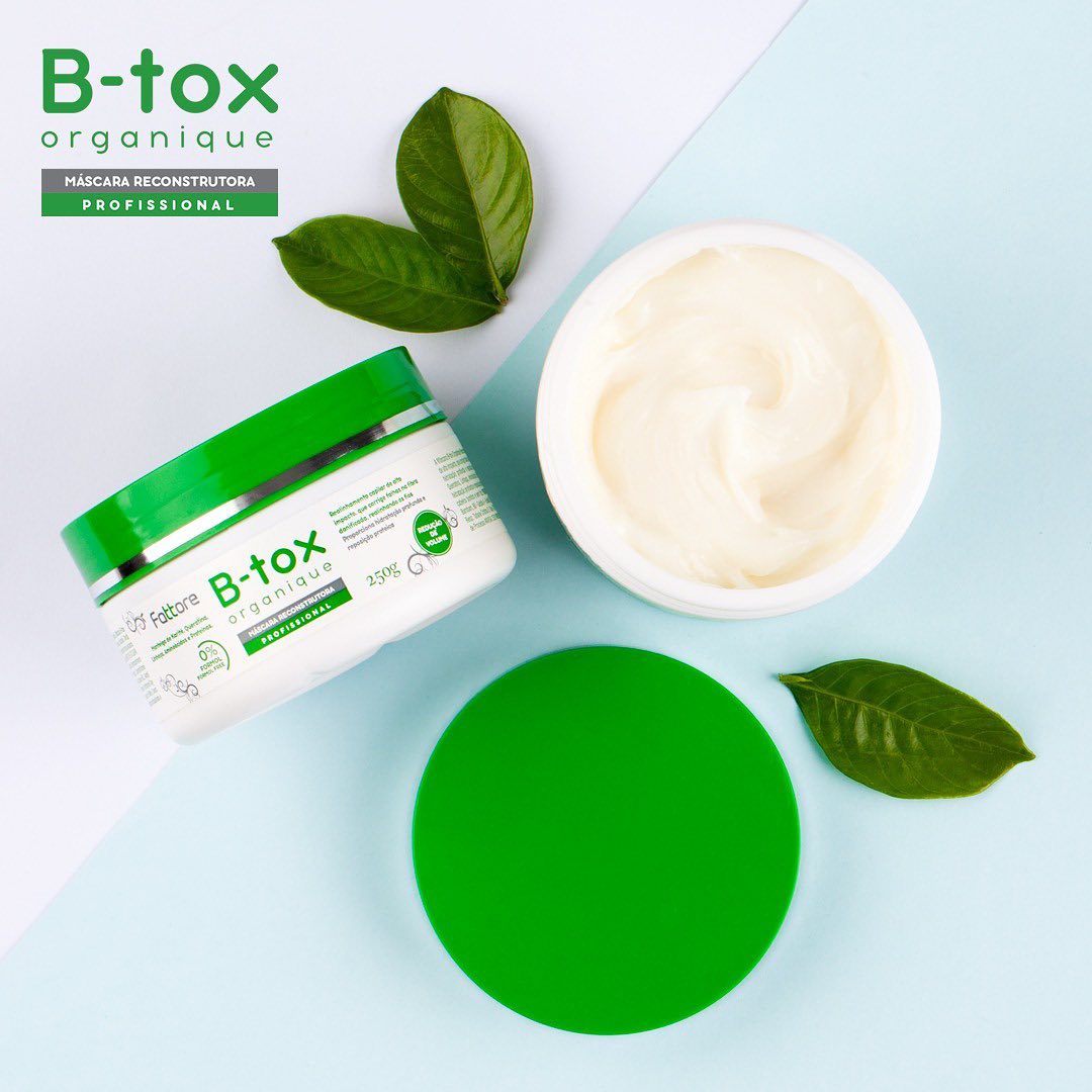 Fattore Botox Capilar Organique 250g – Máscara Reconstrutora Sem Formol