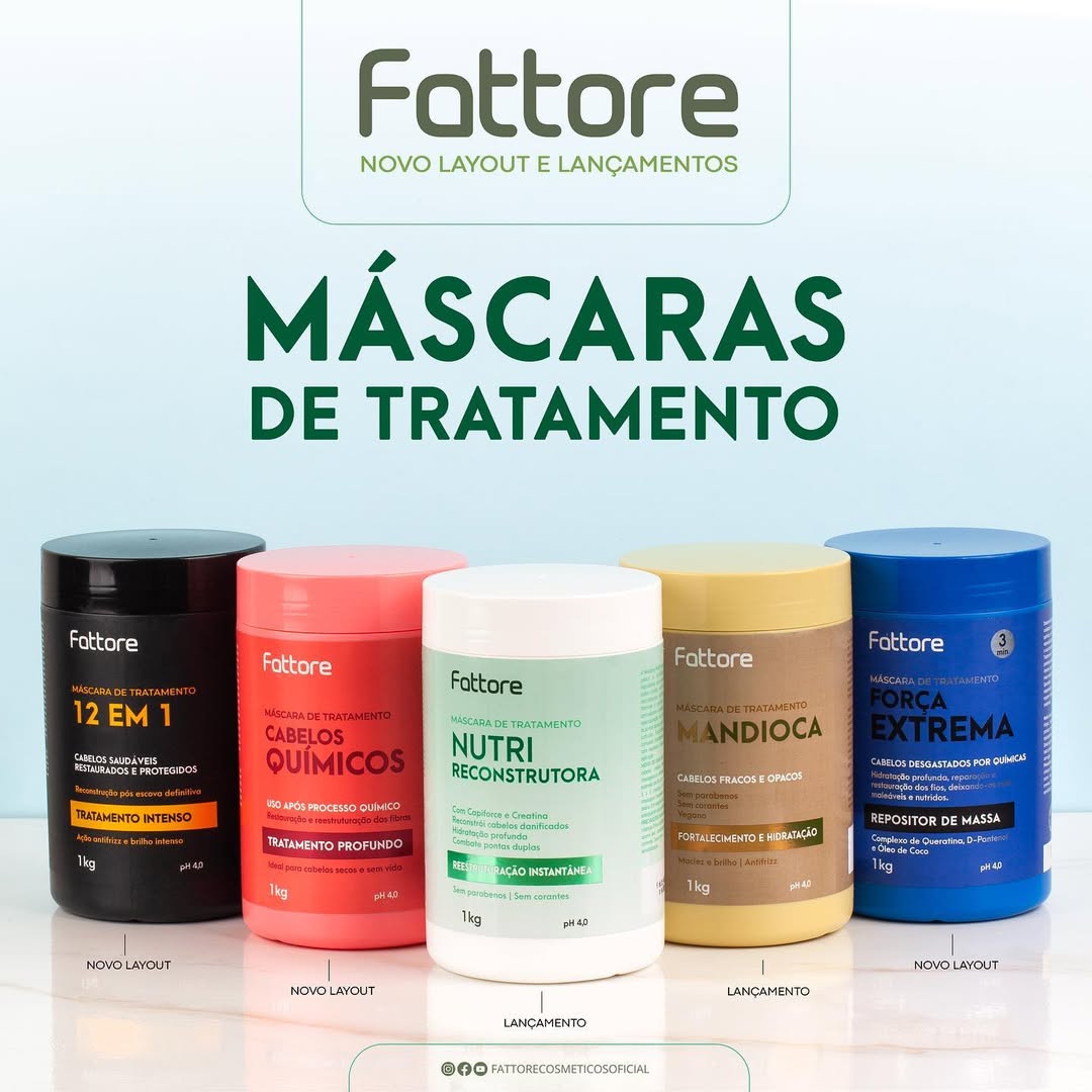 Fattore Máscara Repositora de Massa 1KG – Força Extrema e Anti-Quebra