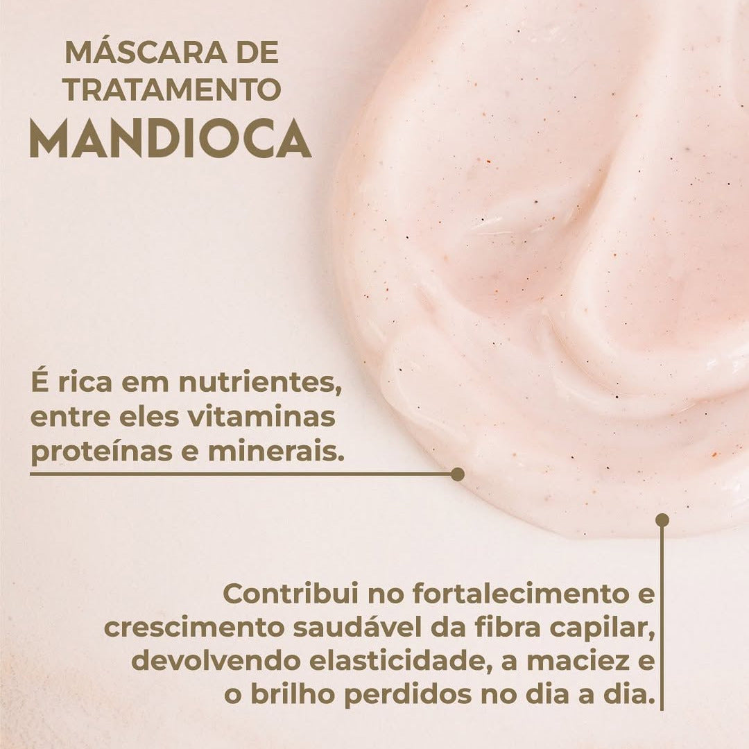 Fattore Máscara de Tratamento Mandioca 1KG – Fortalecimento e Hidratação