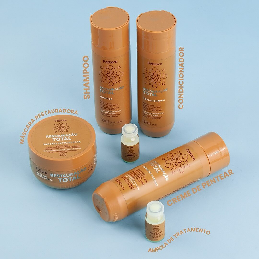 Creme de Pentear Fattore Restauração Total 300ml – Proteínas e Ceramidas