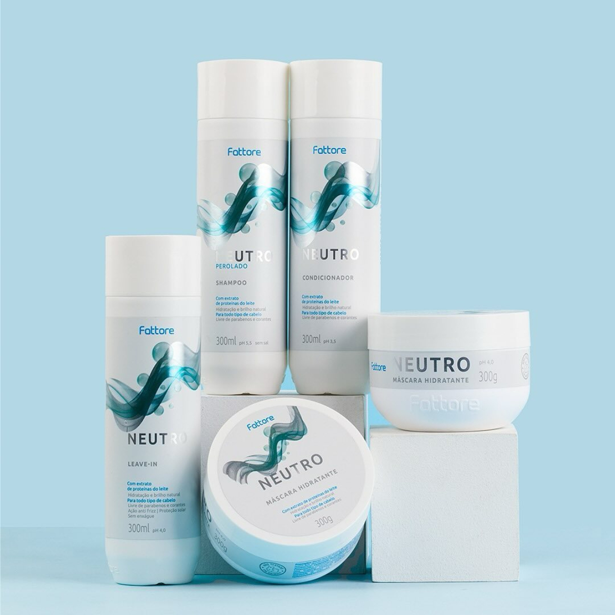 Fattore Condicionador Neutro 300ml – Hidratante com Proteínas do Leite