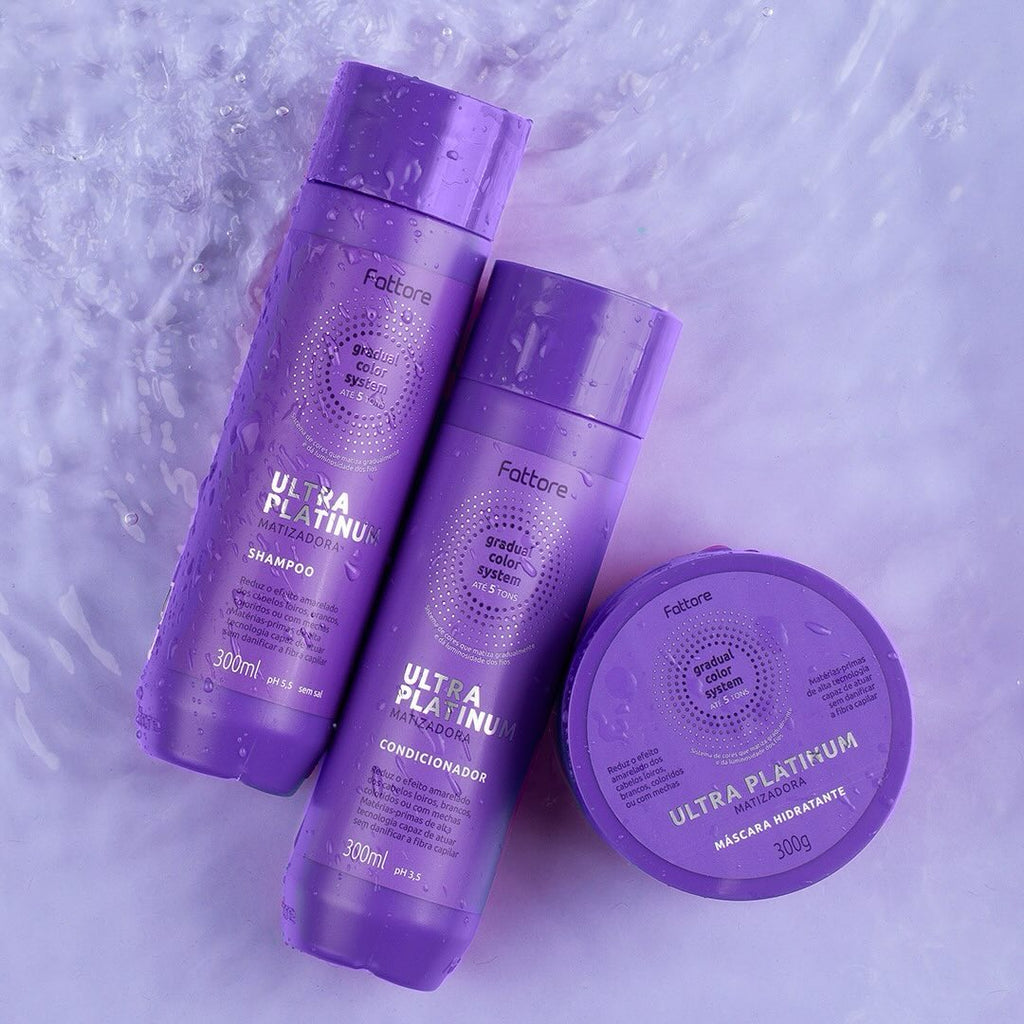 Kit Ultra Platinum Matizador - solução completa (3 itens)