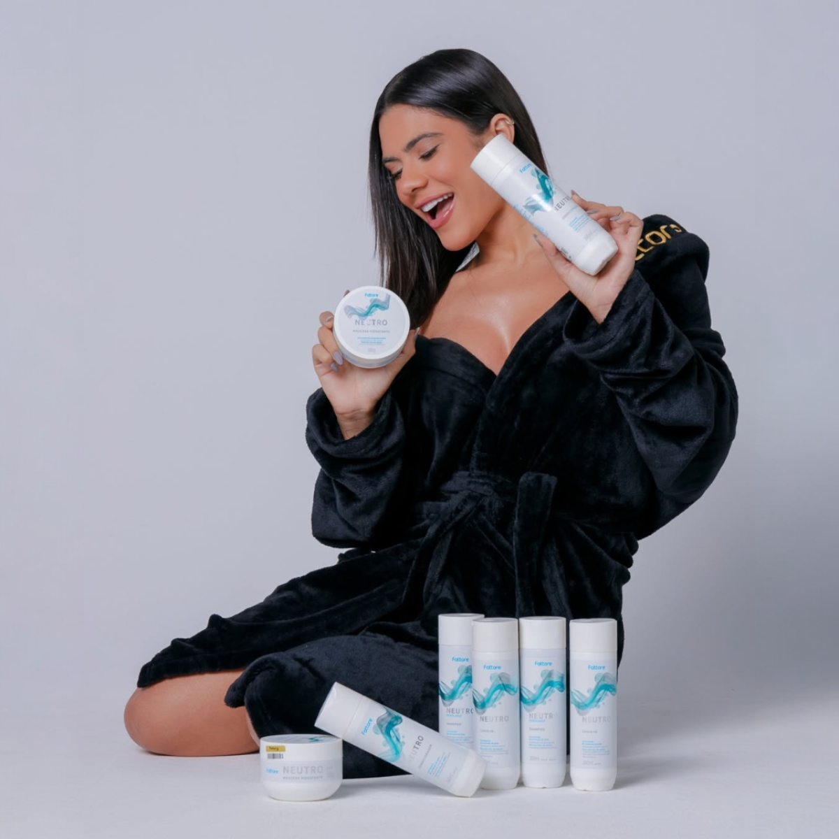 Fattore Kit Neutro – Nutrição, Brilho e Proteção Solar (4 Itens)