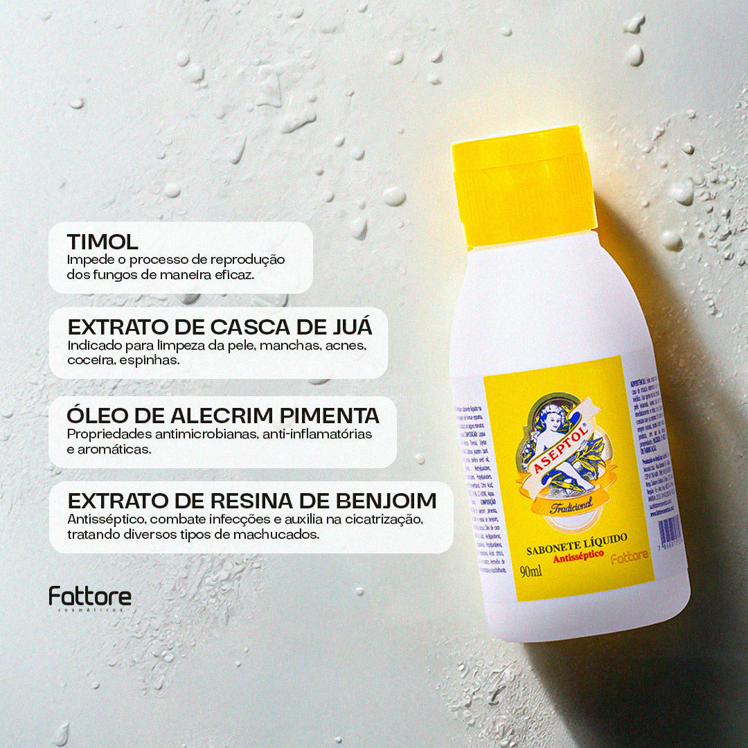 Aseptol Sabonete Antisséptico Tradicional 90ml