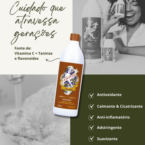 Aseptol Sabonete Antisséptico Aroeira 1 Litro