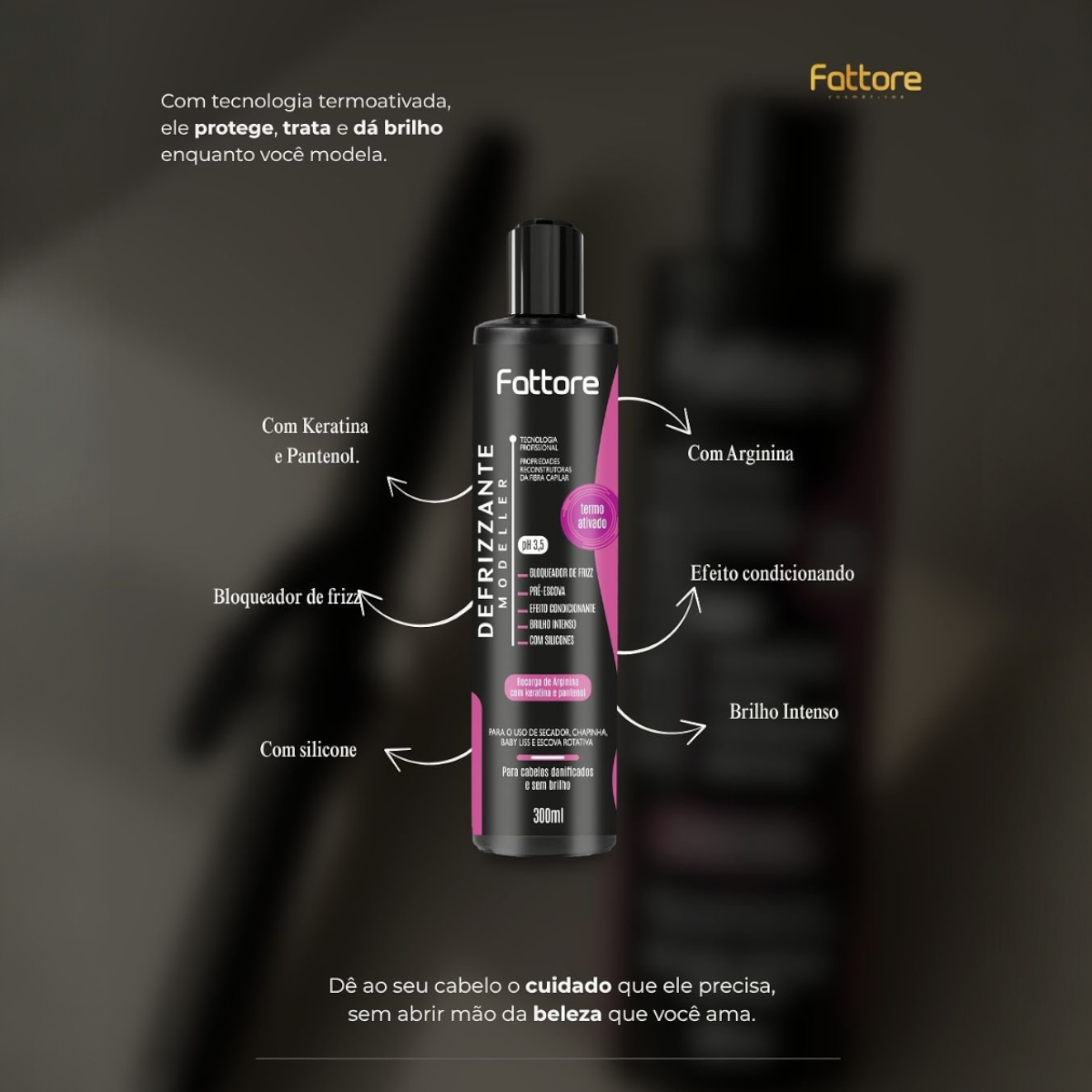 Fattore Defrizzante Arginina Termoativado pH 3.5 – 300ml