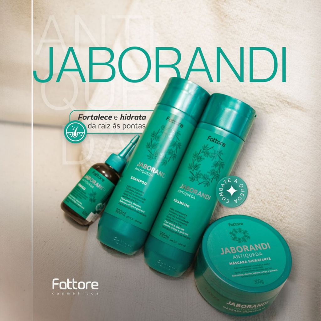 Fattore Kit Jaborandi Antiqueda – Crescimento e Força com Tônico Capilar (4 Itens)