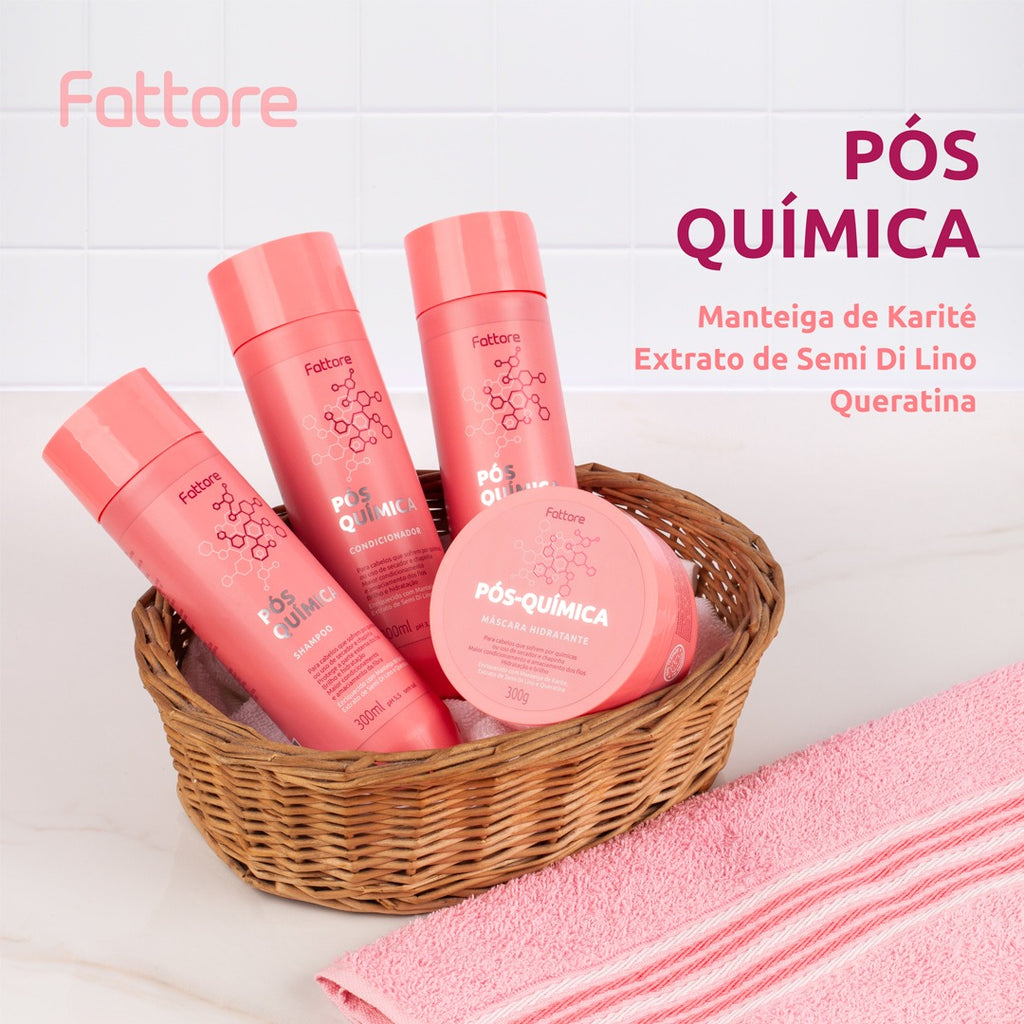 Fattore Creme de Pentear Pós Química 300ml –  Proteção Térmica e Reconstrução