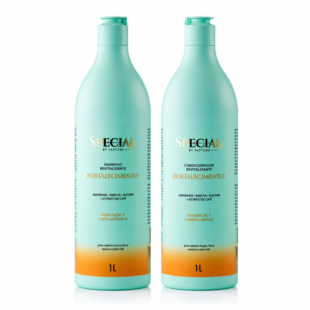 Kit Fortalecimento Shampoo e Condicionador 1L Special By Fattore