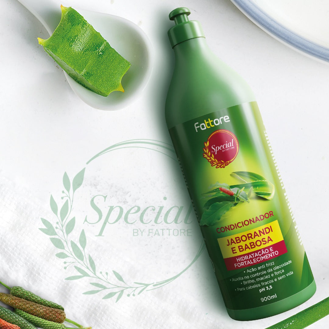 Kit Jaborandi e Babosa Special By Fattore Shampoo 900ml + Condicionador 900ml