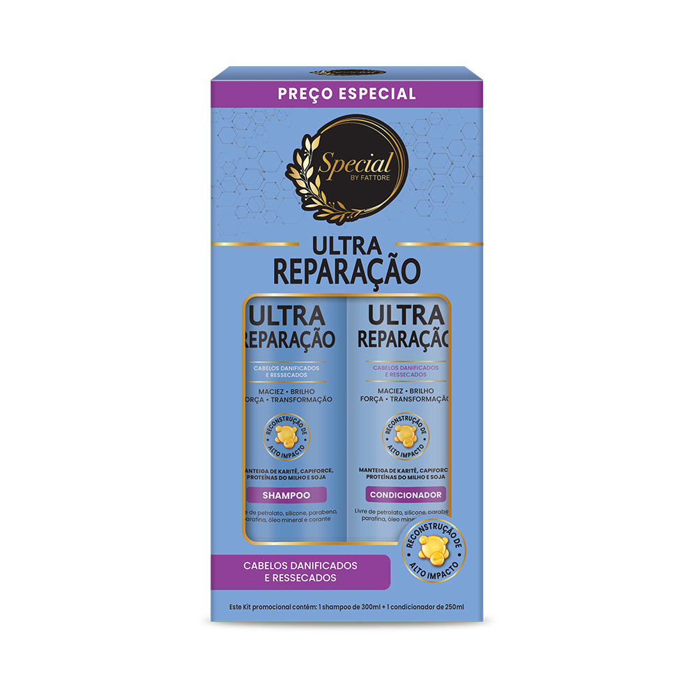Kit Ultra Reparação Special By Fattore Shampoo 300ml Condicionador 250ml