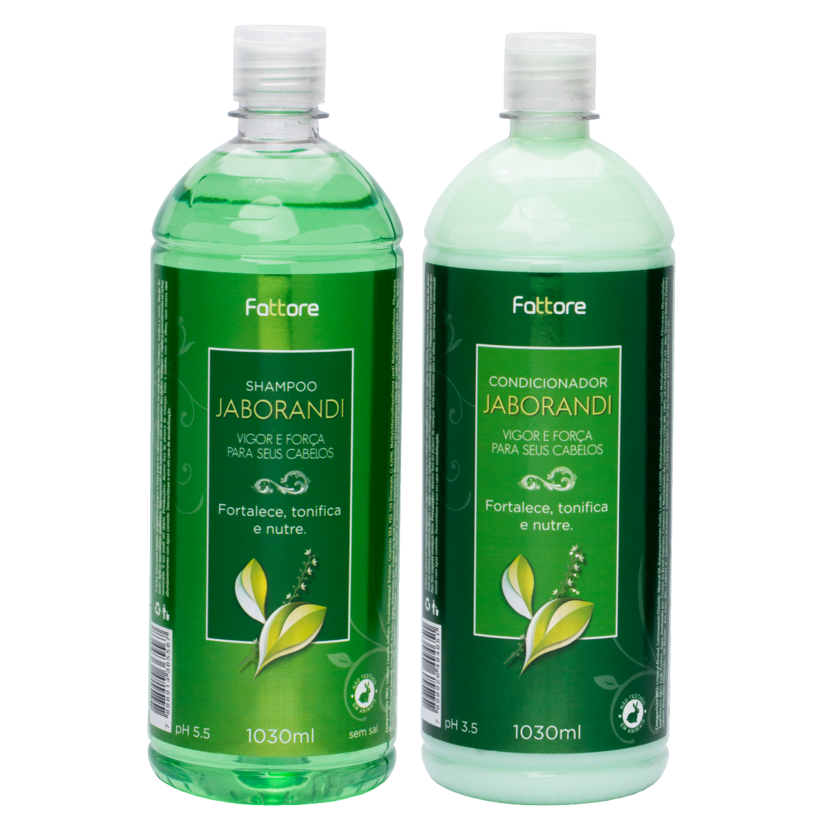 Fattore Kit Jaborandi – Shampoo 1L + Condicionador 1L