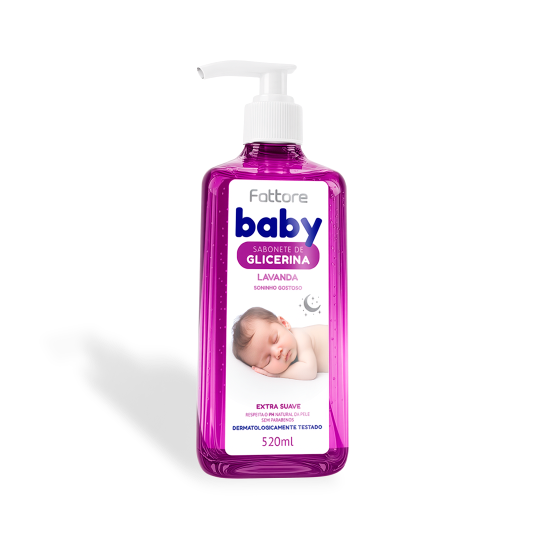 Fattore Sabonete Baby Extra Suave Lavanda Glicerinado – 520ml
