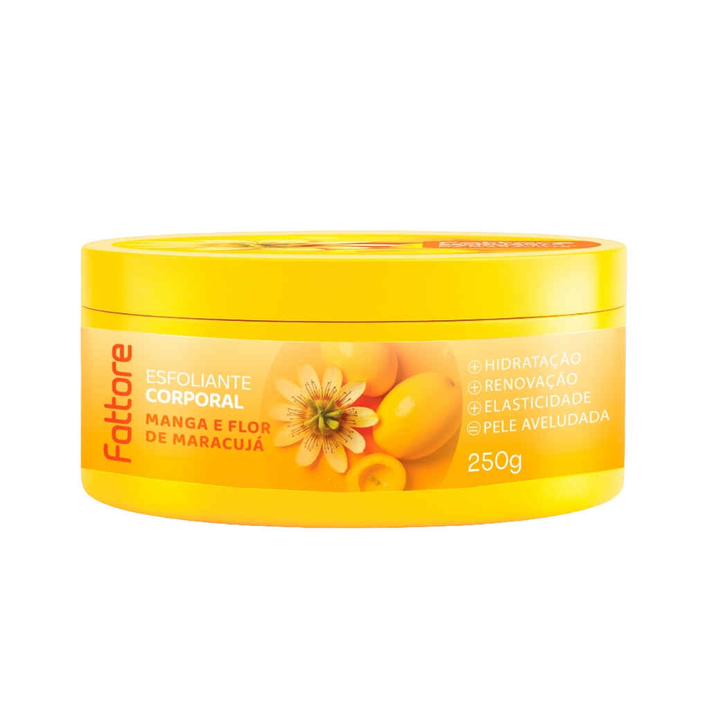 Fattore Kit Manga e Flor de Maracujá – Sabonete, Hidratante e Esfoliante (3 Itens)