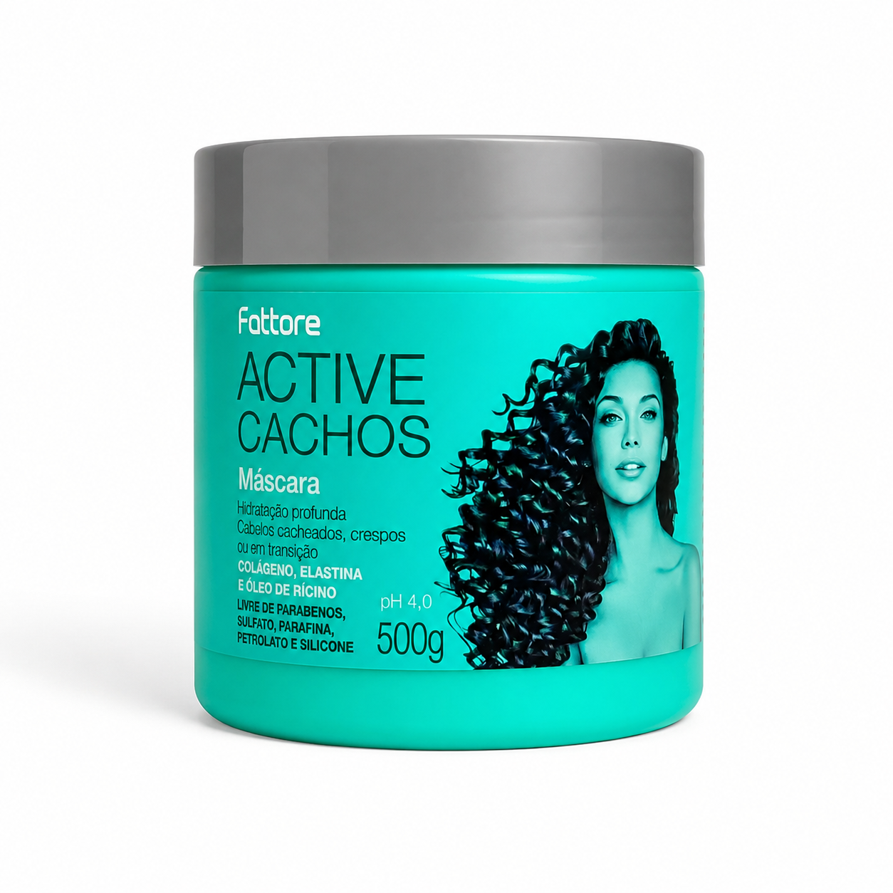 Fattore Máscara Active Cachos 500g – Hidratação Profunda