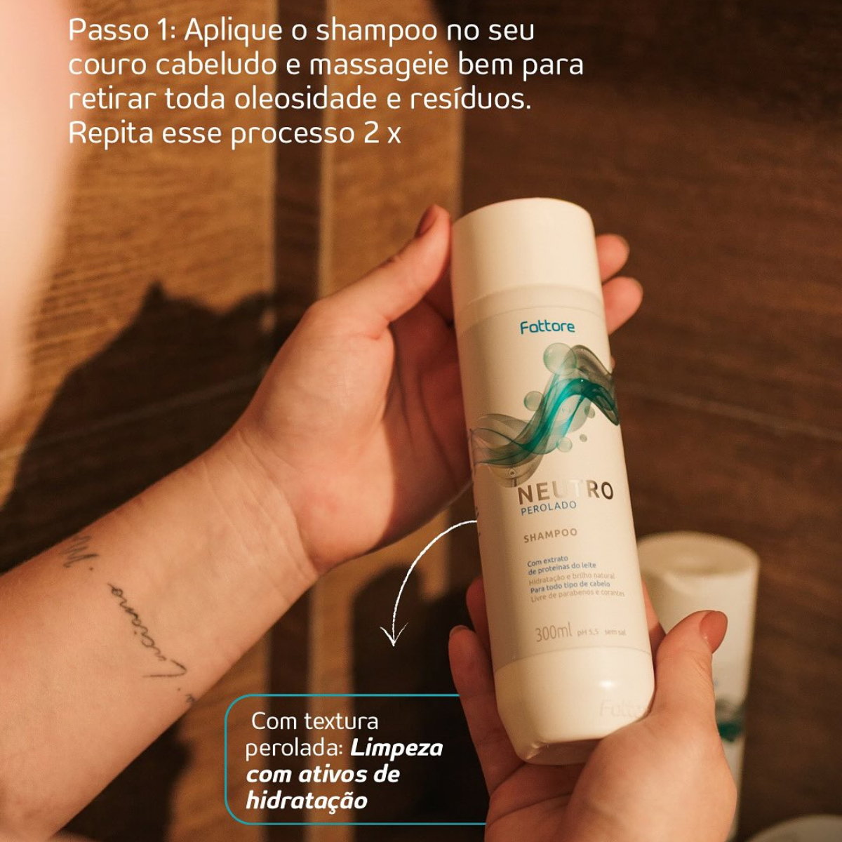 Fattore Shampoo Neutro 300ml – Limpeza Diária Suave