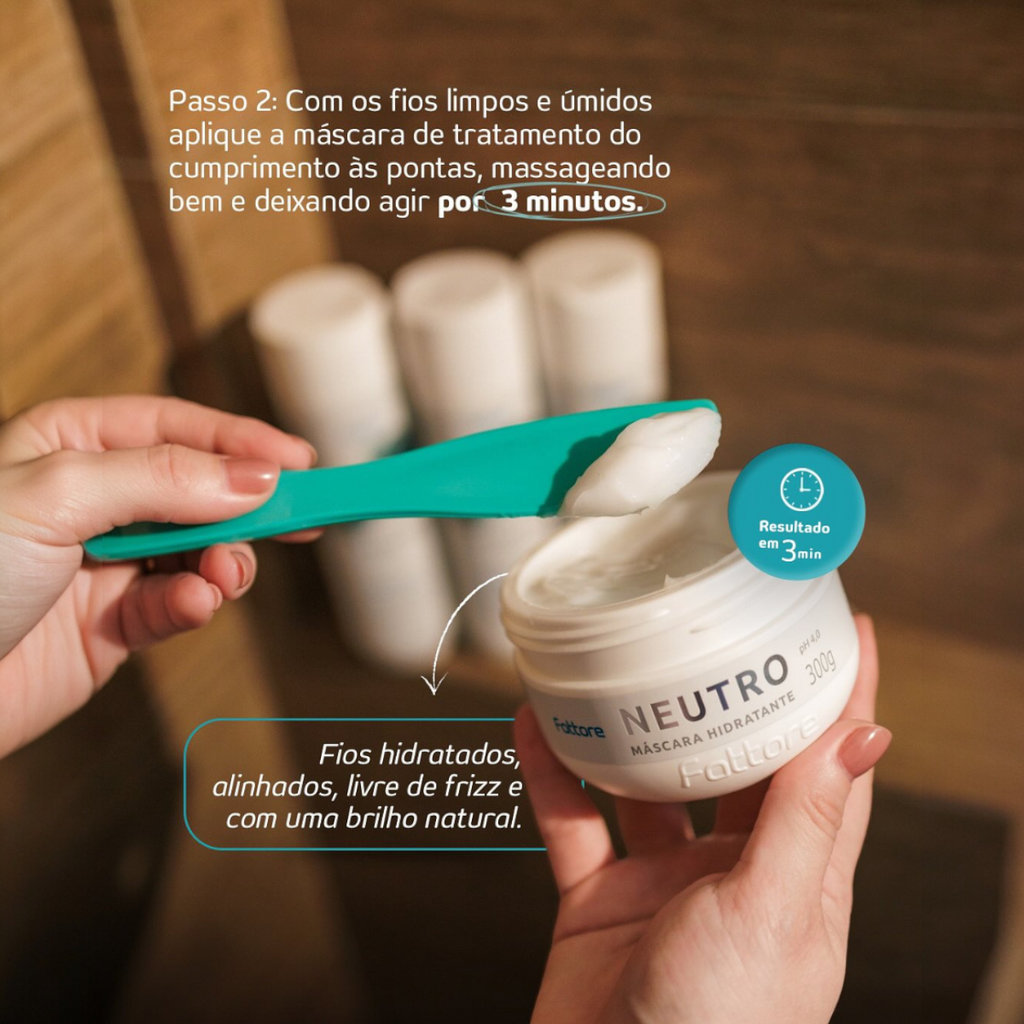 Fattore Máscara Hidratante Neutro pH 4.0 300g – Hidratação e Brilho