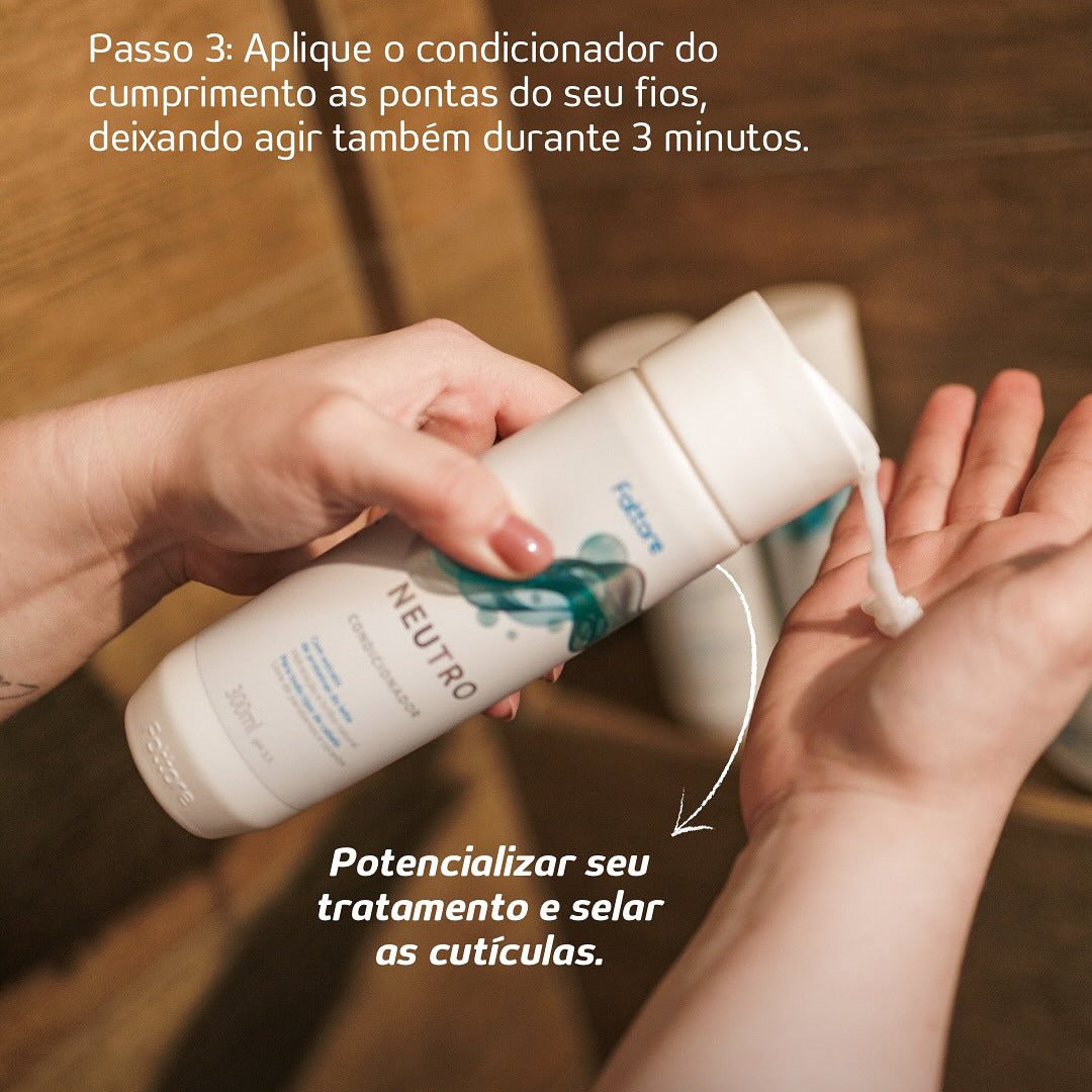 Fattore Condicionador Neutro 300ml – Hidratante com Proteínas do Leite