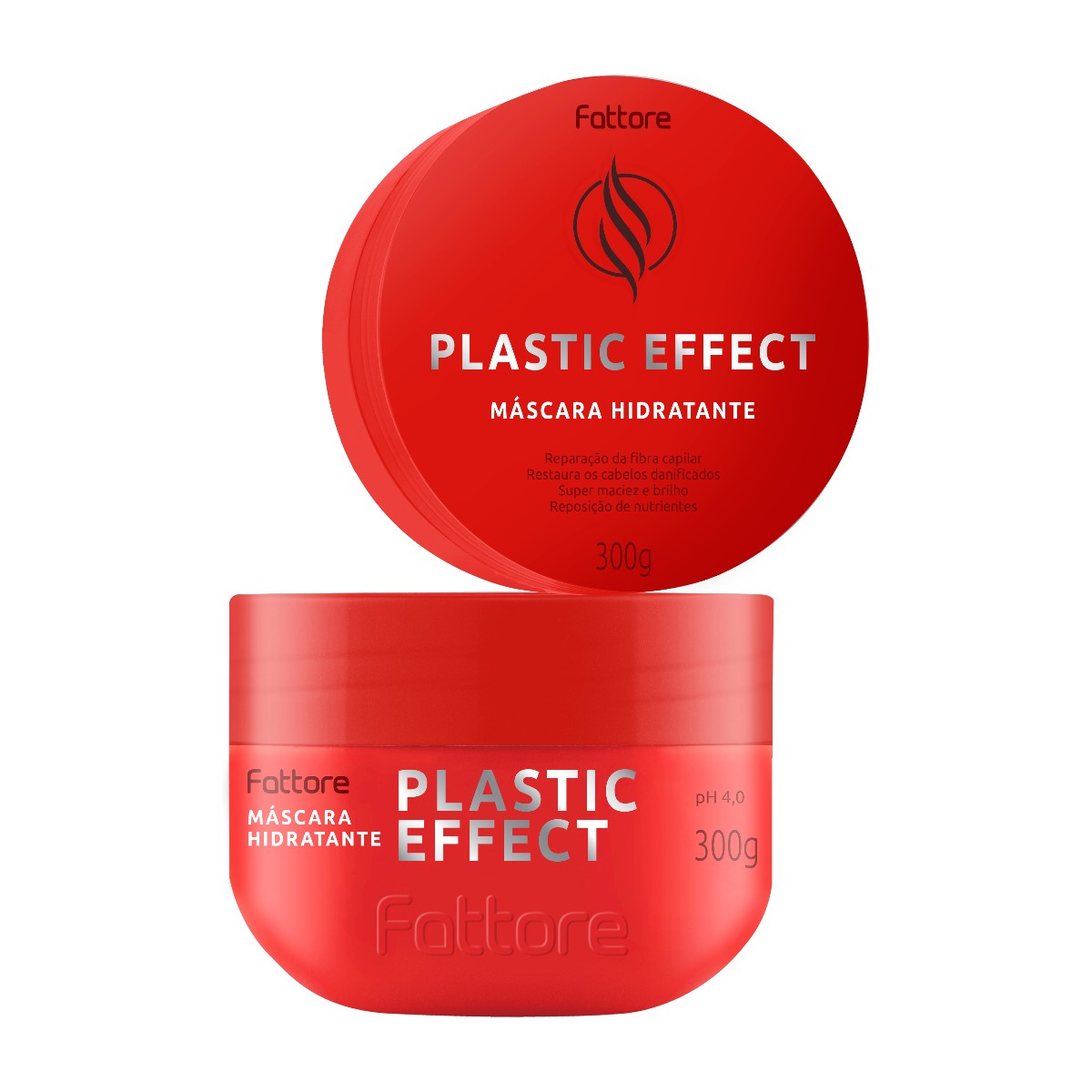 Fattore Máscara Hidratante Plastic Effect 300g – Maciez e Brilho Intenso