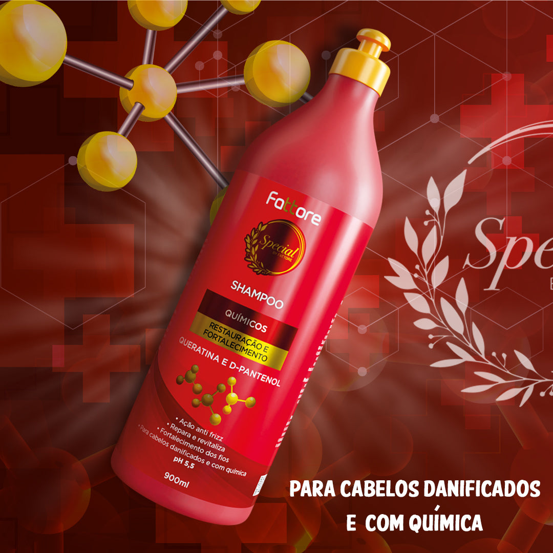 Kit Químicos Special By Fattore Shampoo 900ml + Condicionador 900ml