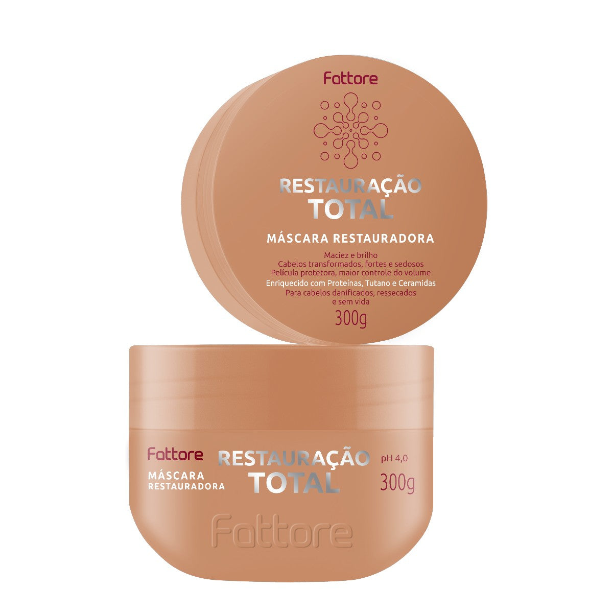 Fattore Máscara Restauração Total 300g – Reparação Profunda