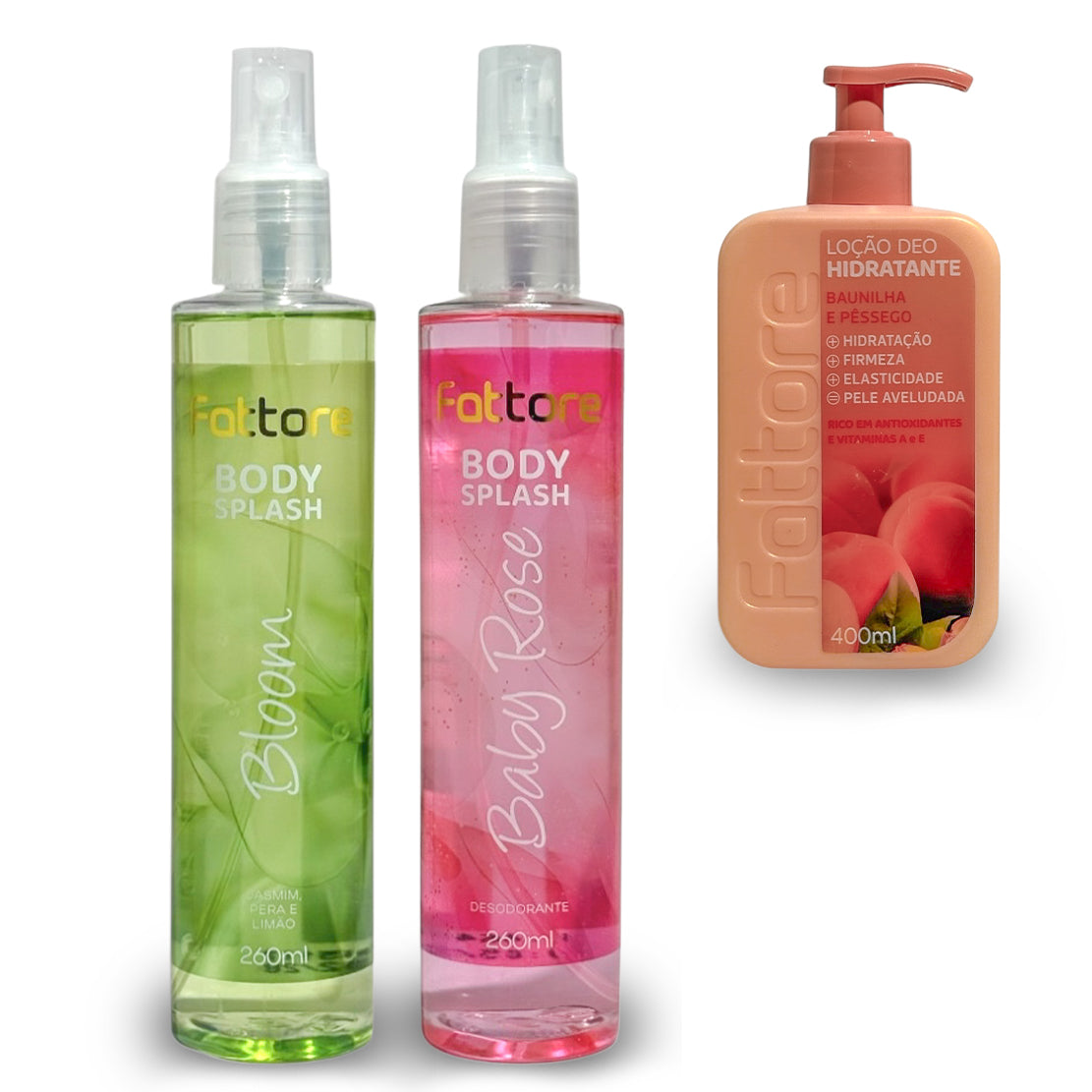 Kit 2 Body splash - Baby Rose e Bloom + Hidratante