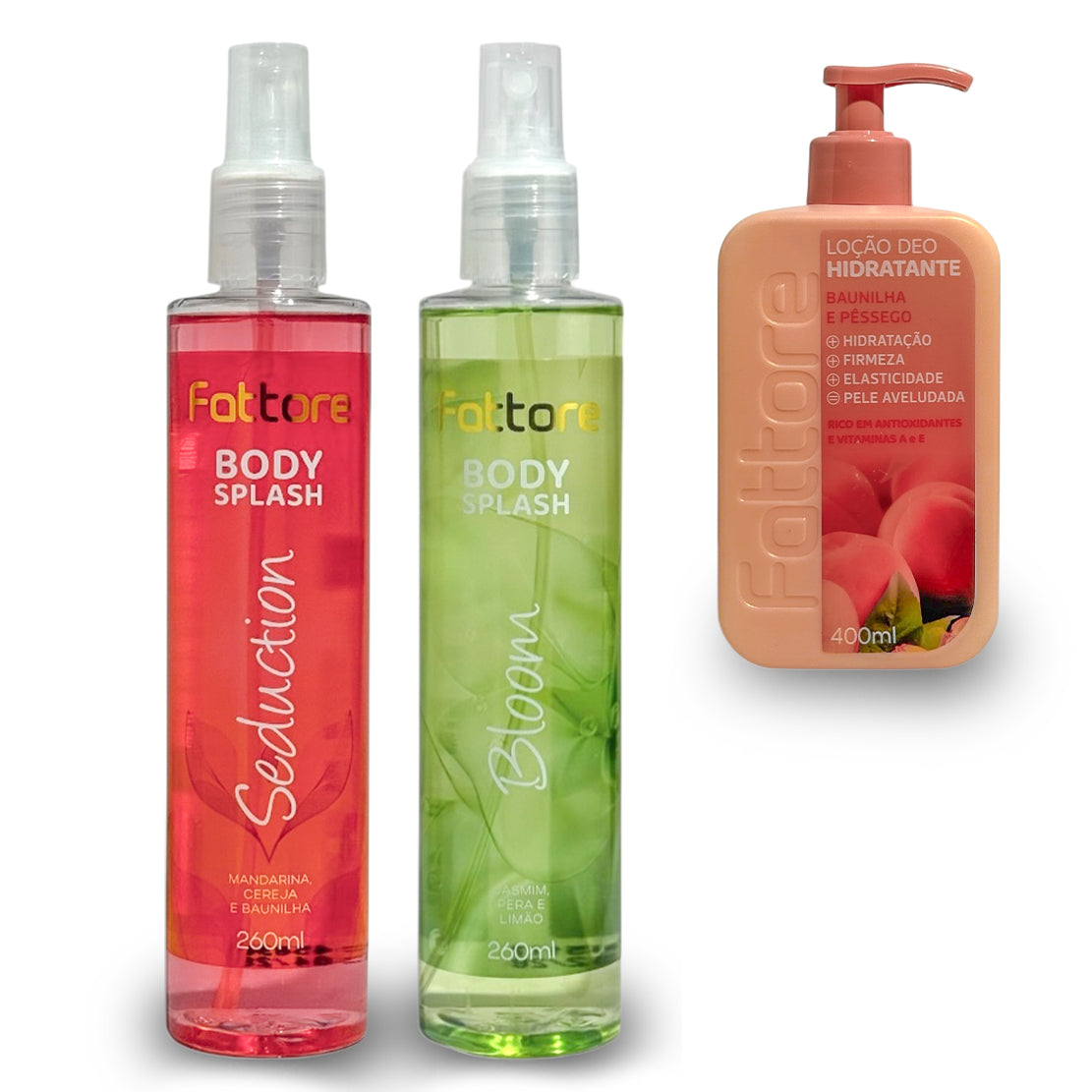 Kit 2 Body splash - Bloom e Seduction + Hidratante