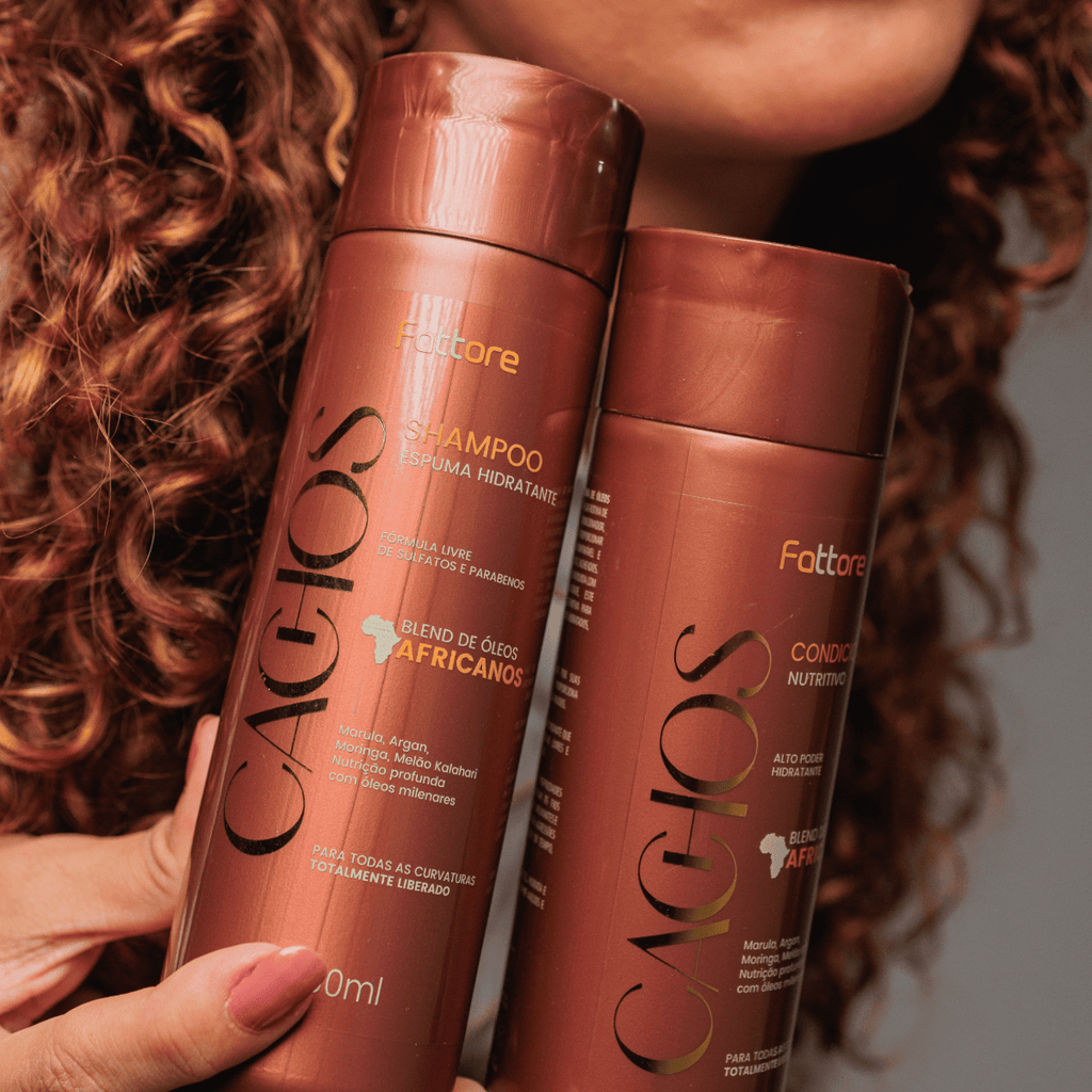 Fattore Shampoo Espuma Hidratante Cachos 300ml – Nutrição e Limpeza Suave