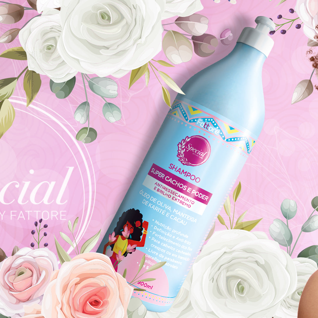 Kit Super Cachos Special By Fattore Shampoo 900ml + Condicionador 900ml